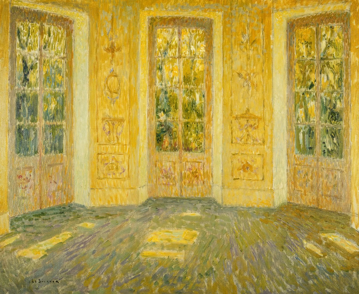 Henri Le Sidaner - Finestre sul parco
